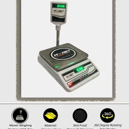 monet 40 KG premium WEIGHING MACHINE with pole for commercial use Weighing Scale image 4