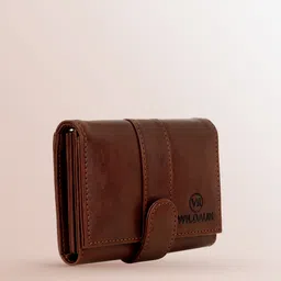 wildauk Women Casual, Formal, Travel, Evening/Party Brown Artificial Leather Wallet-picture-20