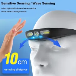 care 4 USB Rechargeable Headlamp Torch Light For emergency Torch image 4