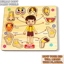 Montessori Wooden Human Body Parts Puzzle Games and Learning Educational Board-image-51