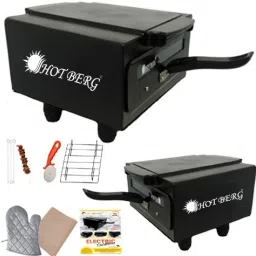 2000W Steel Element Home and Kitchen Electric Tandoor Barbecue Grill Combos (Extra Large, Black) Medium Electric Tandoor-image-18