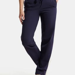 jockey 1302 Super Combed Cotton Elastane Stretch Women Solid Blue Track Pants-picture-21