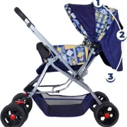 s m products Baby Stroller Pram with 5 Point Saftey Harness Reversible Handlebar Twin Strollers & Prams image 3
