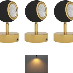 9 Watt Ball Brass Finish LED Spotlight Focus Light Track Lights Ceiling Lamp-image-78