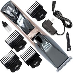 QGS Professional Chargeable Beard Moustache Trimmer Hair Clipper Electric Razor VG Fully Waterproof Grooming Kit 240 minRuntime 4 Length Settings-image-8