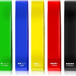 Resistance Loop Exercise Belt, Heavy Workouts for Men & Women [Set of 5- 1 Piece] Resistance Band-13