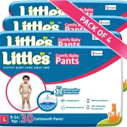 Comfy Baby Pants Diapers with Wetness Indicator and 12 hours Absorption | Monthly Pack | Large - L-9