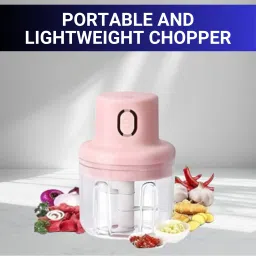 Chopper (Electric Rechargeable Chopper) for Kitchen Vegetable Garlic Onion E40 Electric Vegetable & Fruit Chopper-image-28