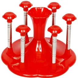 Stylish Glass Holder Glass and Spoon Organiser for Glasses and Cutlery Glass Stand Steel, Plastic Glass Holder-image-59