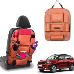 Peepsstore pack of 1 Tan,colour car organizer for Sonet 2020 Car Multi Pocket-image-43