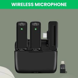 J13 (Wireless Microphone)With Noise Reduction Coller Mic forYouTube/VloggingC429 Microphone-19
