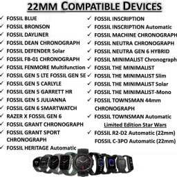 TECHWIND TW22CS727NB 22MM Classy Silicon Watch Belt - CHECK MODEL LIST/DESCRIPTION/IMAGES Smart Watch Strap image 3