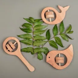 Handmade Wooden Animal Rattles – Set of 3 Rattle-image-23