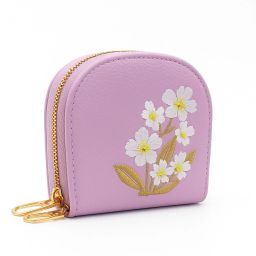 Women Purple Artificial Leather RFID Wallet-image-11