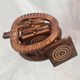 Round Reversible Wood Coaster Set-image-73