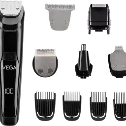 VEGA 9-in-1 Multi-Grooming Set with Beard/Hair Trimmer, Nose Trimmer & Body Groomer And Shaver, (VHTH-21) Grooming Kit 80 minRuntime 4 Length Settings-image-42