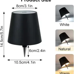 kizjorya Bottle Lamp, LED Wireless Wine Bottle Lamp Shade Table Lamp image 3