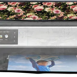 JMT Printer Cover For HP ENVY 5530 All in One Printer (Black Rose Print) Printer Cover-image-99