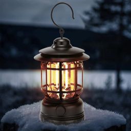 Rechargeable Outdoor Vintage Retro Lantern Hanging Lighting Bulbs Multicolor Plastic Hanging Lantern-picture-47