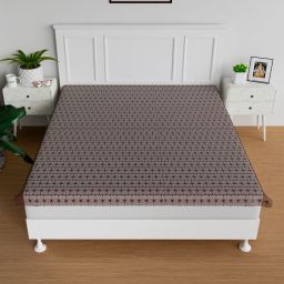 Self Star Baby Plastic Bedsheet for Double Bed|80x80 Inch|Brown-image-47