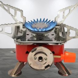 Outdoor Stove Mini Copper Camping Stoves Foldable Cooking Picnic Furnace, Stainless Steel Manual Gas Stove-image-98