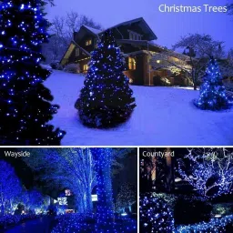 pesca 40 LEDs 11 m Blue Steady String Rice Lights image 5