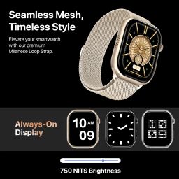Fire-Boltt Brillia Pro 51.3mm (2.02) Largest AMOLED Display, Bluetooth Calling,Premium Look Smartwatch image 5