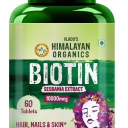 Biotin 10000 MCG Sesbania Grandiflora Extract for Hair, Skin & Nails-image-8