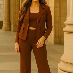 Top Palazzos Co-ords Set-image-107