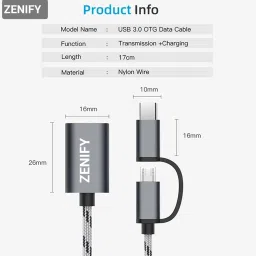 ZENIFY USB, USB Type C OTG Adapter image 3