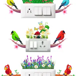 46 cm Switch Board Sticker & Wall Sticker size 30 cm x 46 cm Self Adhesive Sticker-image-59