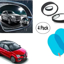 4 Pcs. Pack Blind Spot Mirror And Anti Fog & Rainproof Film Combo-picture-21