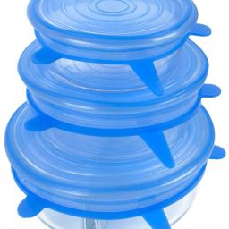 Silicon Stretch lids for containers Stretchable microwavable Dishwasher Food Grade air Tight Sealer Cover for Round Square Bowls Cups pots cans Jars Glassware 8.3 inch, 6.5 inch, 5.7 inch, 4.5 inch, 3.8 inch, 2.6 inch Lid Set-image-55