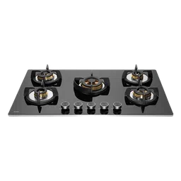 KAFF Bellini-F Tempered Glass Top 5 Burner Automatic Electric Hob (Flame Failure Device, Black)-picture-25