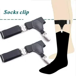 AM AmorMente ™ High End Sock Garters Men's Sock Suspenders Sturdy Clip Adjustable Sock Garter-image-70