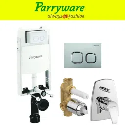 Half Frame Concealed Cistern, with divater body upper edge set of 1 pic 235 Dual Flush Tank-picture-9