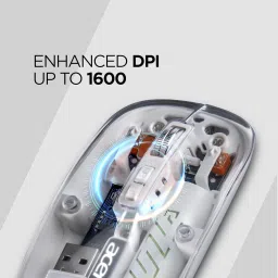 Acer Transparent Rechargeable Bluetooth Wireless Optical Mousewith Bluetooth image 4