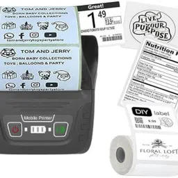 F2C Thermal Portable Mini Wireless Bluetooth Receipt + Label Printer 2600mAh Rechargeable Battery-image-64