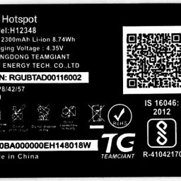 VEHUB Mobile Battery ForJio WiFi Dongle M2S JioFi 2 Wireless router II Jio Fi2 4G II M2 Hotspot II H12348-105