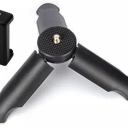 POZUB Extended Grip/Tripod Super Mini Tripod Stand, 1/4" Screw Mount MT-15 Universal Smartphone Gimbal Stabilizer Table Tripod for Mobile, camera Handheld Video Shooting Monopod Mini Vlog Tripod Rotatable 360 Rotation Stabilized Handheld Camera With Selfie Stick Tripod Online Course Video Recording Special Design for Streaming Mobile Video Stand Mobile Stand holder Tripod stand for camera Tripod, Monopod, Monopod Kit, Tripod Ball Head, Tripod Bracket, Tripod Kit, Tripod Clamp-22