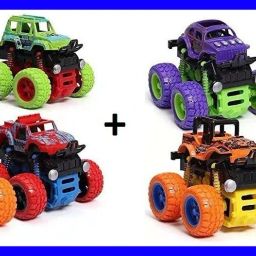 New_Buy 4, Get 4 Free, 8 pcs Monster Truck For Kidz (Multicolor) (All 4 Colors)-image-76