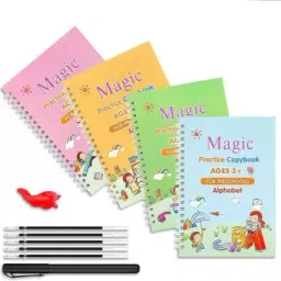 4 Pack Magic Reusable Practice Copybook for Kids Sank Magic Practice Copybook-image-29