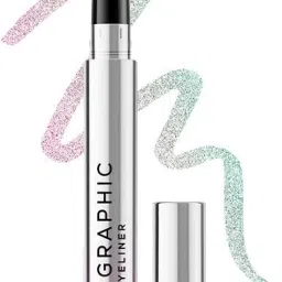Holographic Eyeliner, Quick-Drying Formula with Monochrome Effect, Smudge-Proof 0.4 g-0