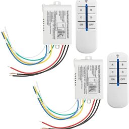 shockley 4-Way Digital Switch ON/Off 220V-240V Light RF Remote Control Wireless (2 Pc) Multipurpose Controller-10