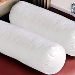 Round Microfibre Solid Bolster Pack of 2-image-75