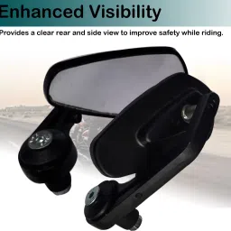 pious Manual Rear View Mirror For Bajaj Universal For Bike image 3