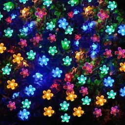 16 LEDs 4 m Multicolor Flickering Flower Rice Lights-26