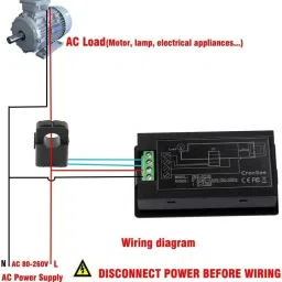 tomtopp 6 in 1 Digital Voltage Meter Energy Meter AC Current Voltmeter Ampere Meter Voltmeter image 3