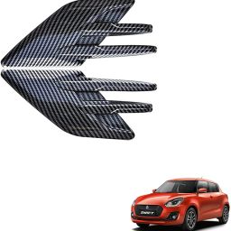 Car Fender Side Vents Compatible Decorative Air Flow Intake For Exterior Parts Carbon Fiber for Maruti Swift Car Air Vent Trim-image-73