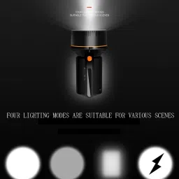 idoleshop Long Range Emergency Search Torch Light 50W With Lithium Battery High Long Range (Range 2 Km.) Torch image 3